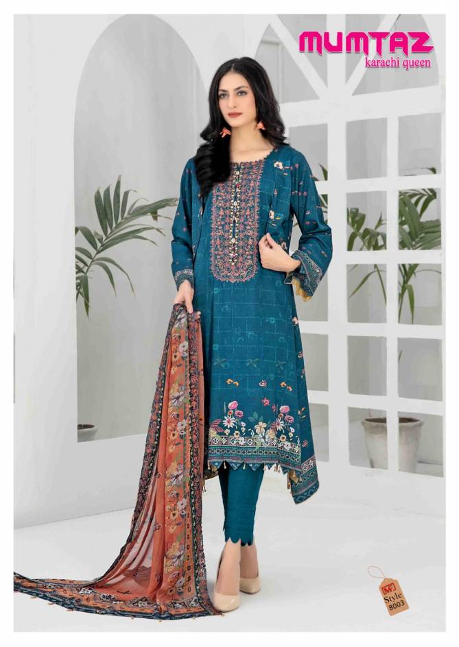 Mumtaz Karachi Queen Vol 8 By Madhav Karachi Cotton Dress Material